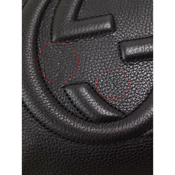 Gucci Soho Interlocking G Chain Shoulder Bag Leather - Picture 4 of 5